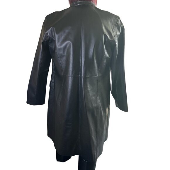Newport News Easy Style-shell 100% leather women's jackets  in excellent shape - Picture 8 of 16